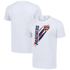 Florida Panthers Starter Color Scratch T-Shirt - White T-shirts