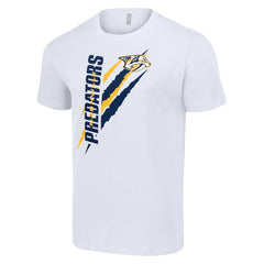 Nashville Predators Starter Color Scratch T-Shirt - White T-shirts