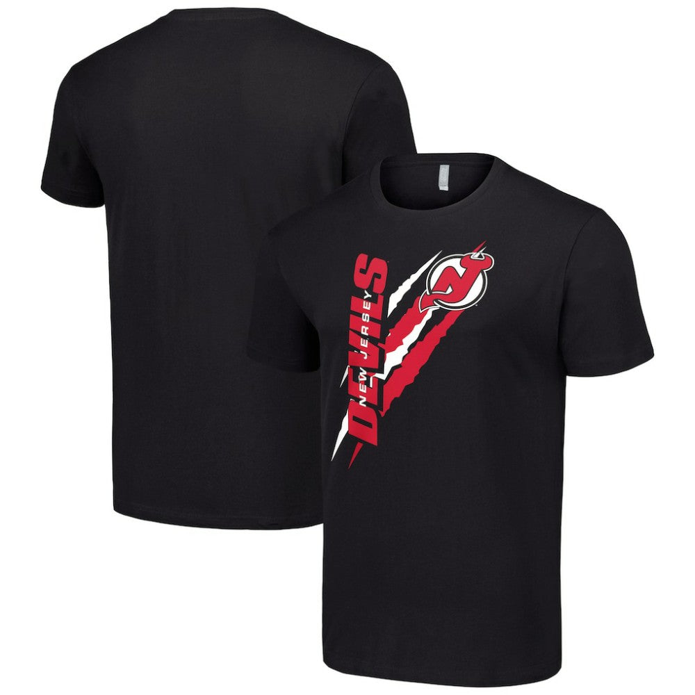 New Jersey Devils Starter Color Scratch T-Shirt - Black T-shirts