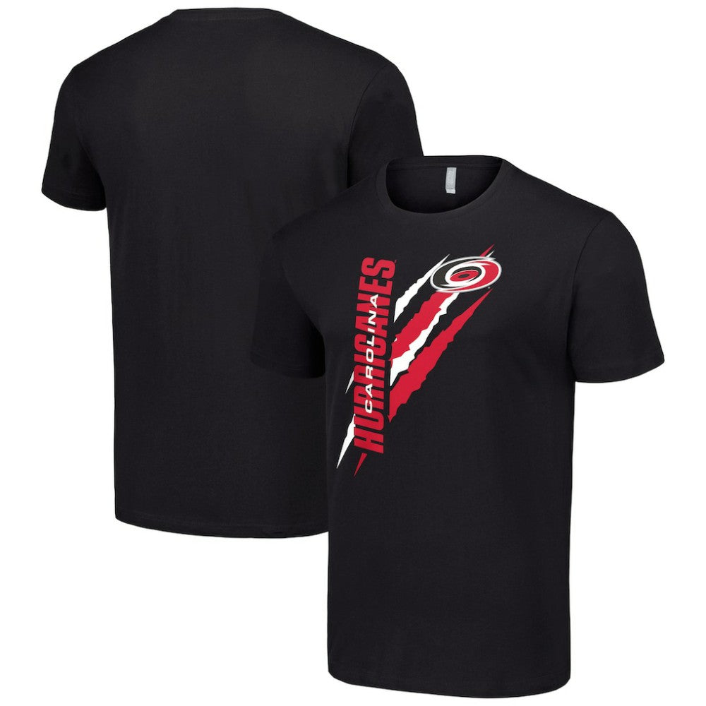 Carolina Hurricanes Starter Color Scratch T-Shirt - Black T-shirts