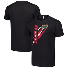 Minnesota Wild Starter Color Scratch T-Shirt - Black T-shirts