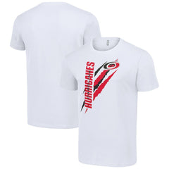 Carolina Hurricanes Starter Color Scratch T-Shirt - White T-shirts