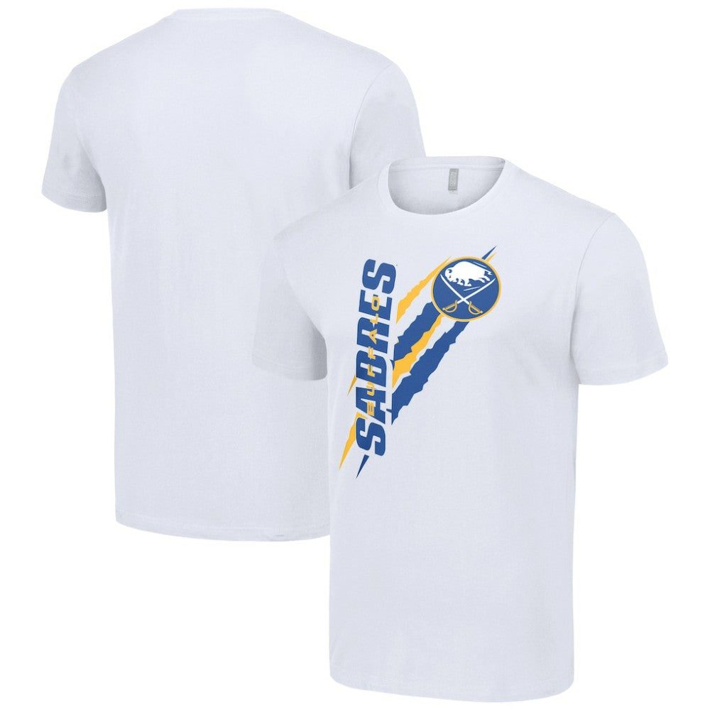 Buffalo Sabres Starter Color Scratch T-Shirt - White T-shirts