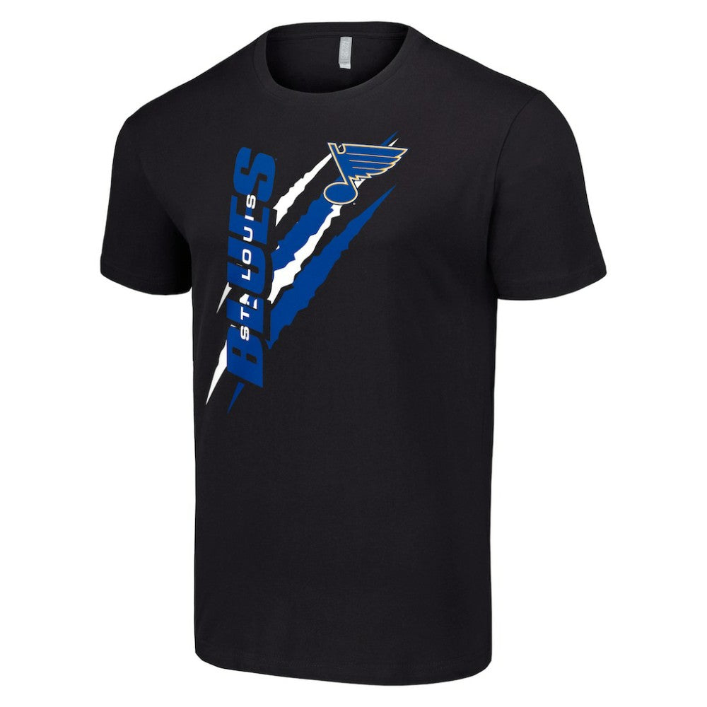 St. Louis Blues Starter Color Scratch T-Shirt - Black T-shirts