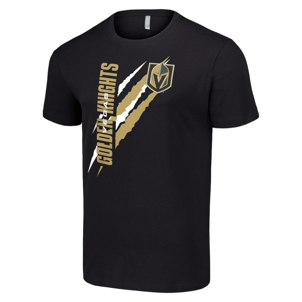 Vegas Golden Knights Starter Color Scratch T-Shirt - Black T-shirts