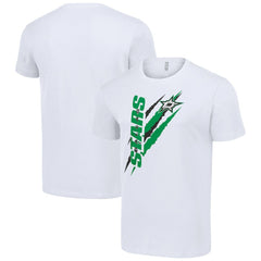 Dallas Stars Starter Color Scratch T-Shirt - White T-shirts