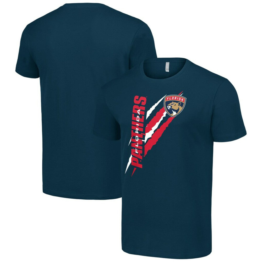 Florida Panthers Starter Color Scratch T-Shirt - Navy T-shirts