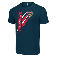 Florida Panthers Starter Color Scratch T-Shirt - Navy T-shirts