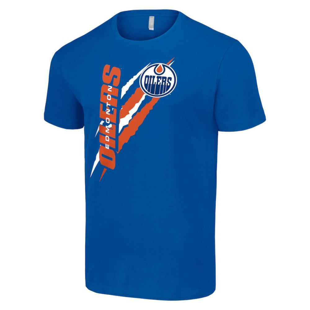 Edmonton Oilers Starter Color Scratch T-Shirt - Royal T-shirts