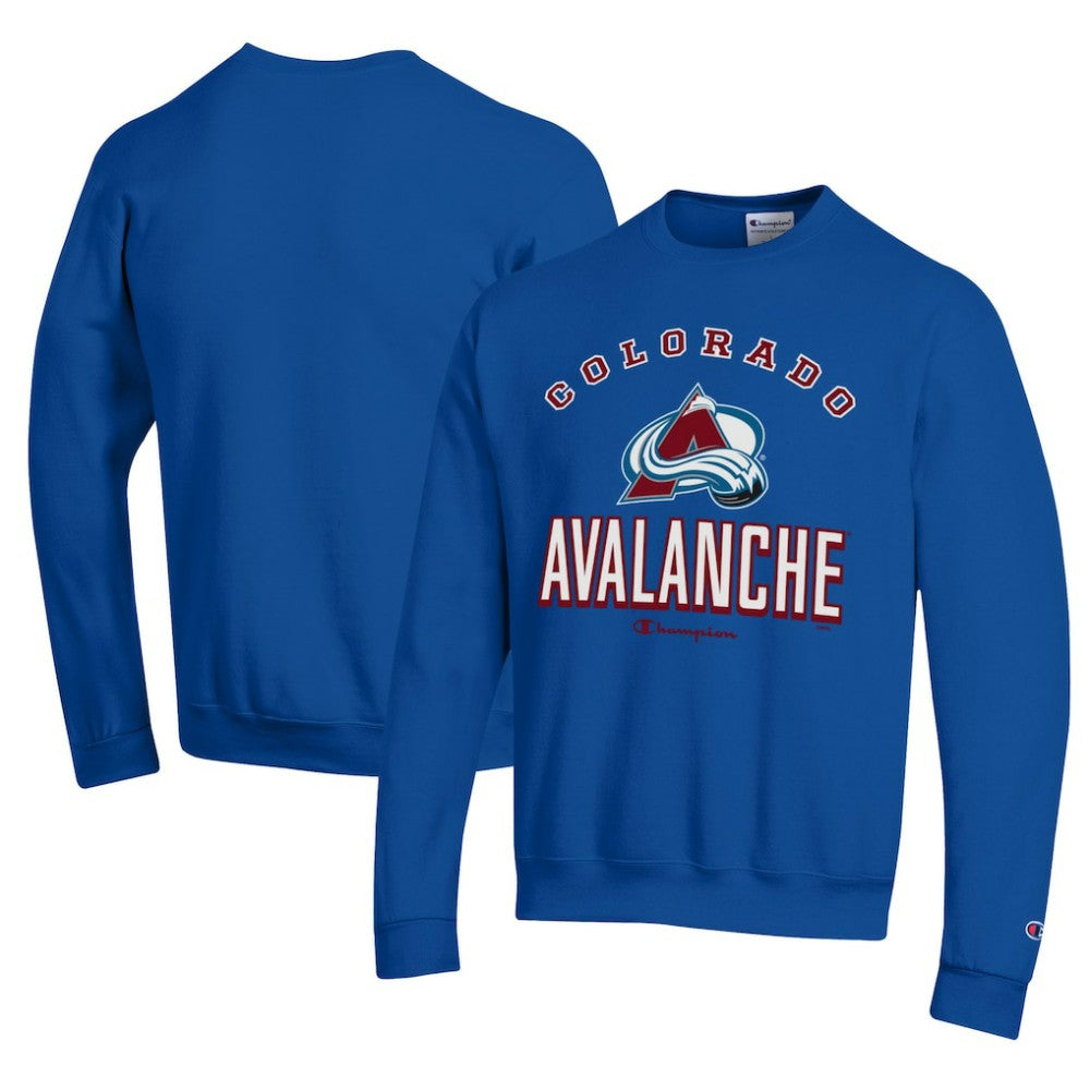 Colorado Avalanche Champion Eco Powerblend Crewneck Sweatshirt - Royal Sweatshirts