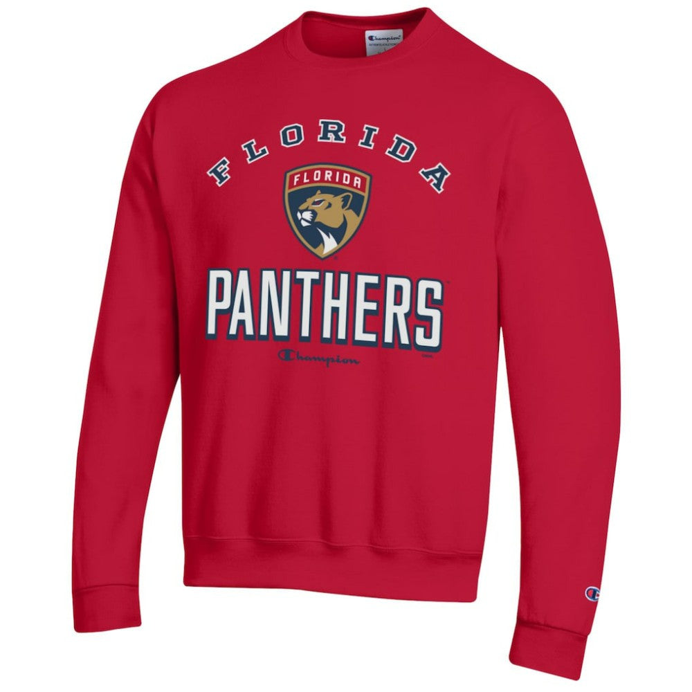Florida Panthers Champion Eco Powerblend Crewneck Sweatshirt - Red Sweatshirts