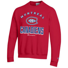 Montreal Canadiens Champion Eco Powerblend Crewneck Sweatshirt - Red Sweatshirts
