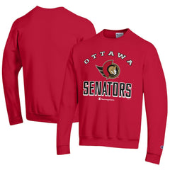 Ottawa Senators Champion Eco Powerblend Crewneck Sweatshirt - Red Sweatshirts