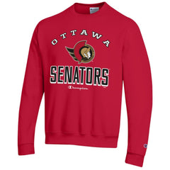 Ottawa Senators Champion Eco Powerblend Crewneck Sweatshirt - Red Sweatshirts