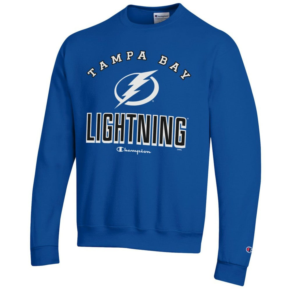 Tampa Bay Lightning Champion Eco Powerblend Crewneck Sweatshirt - Royal Sweatshirts