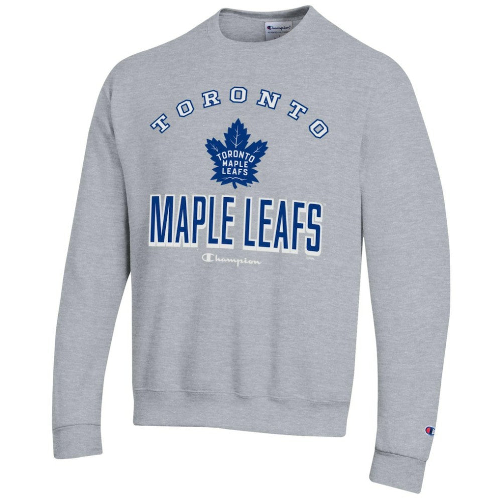 Toronto Maple Leafs Champion Eco Powerblend Crewneck Sweatshirt - Gray Sweatshirts