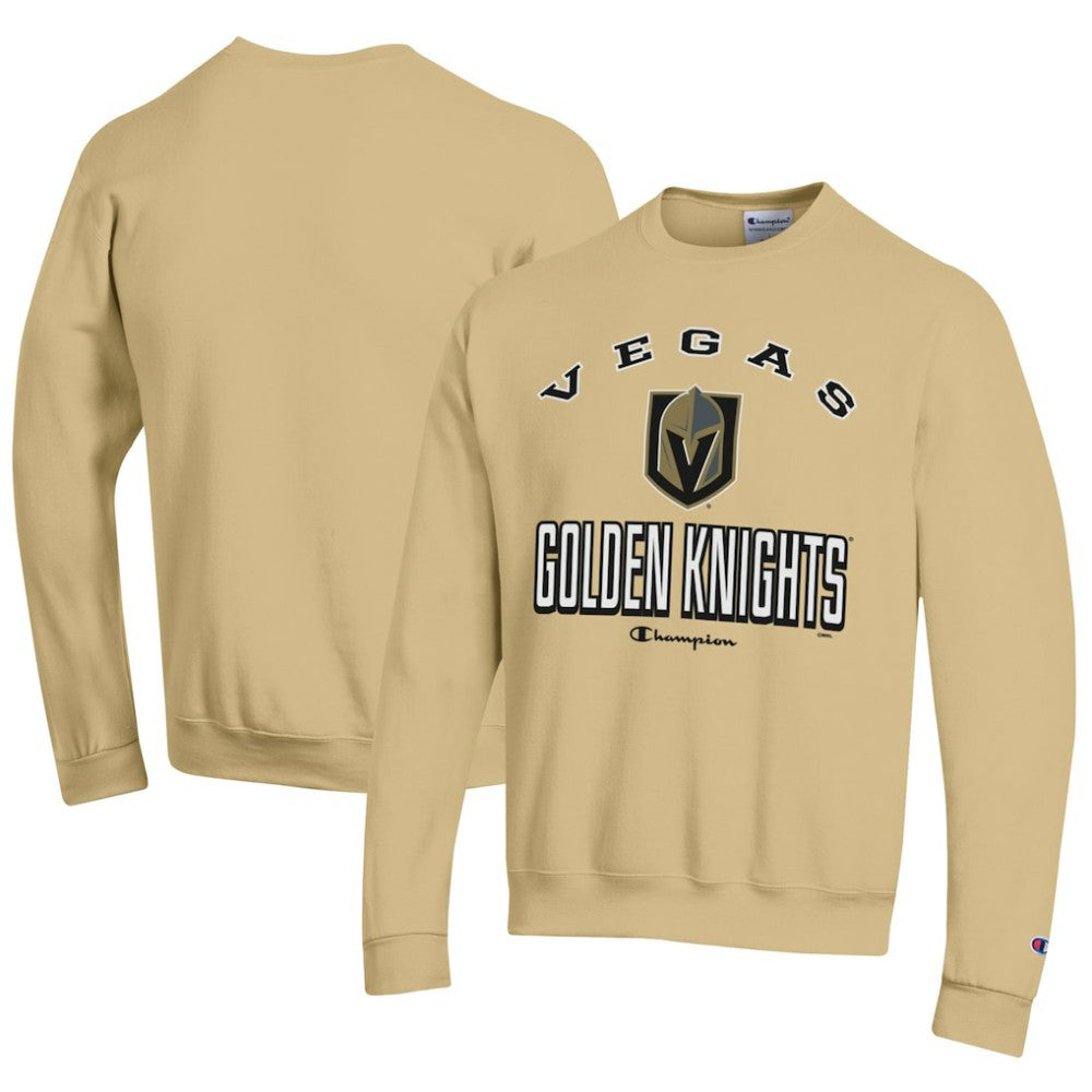 Vegas Golden Knights Champion Eco Powerblend Crewneck Sweatshirt - Yellow Sweatshirts
