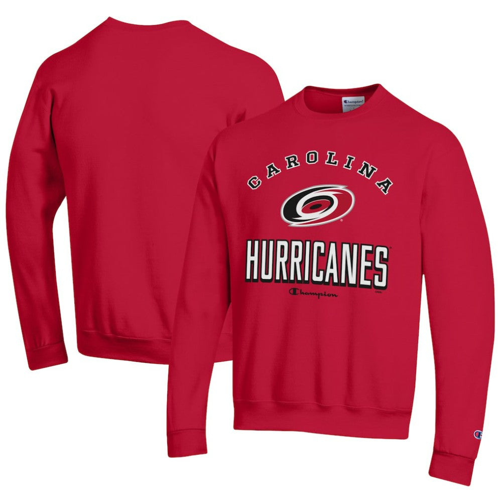 Carolina Hurricanes Champion Eco Powerblend Crewneck Sweatshirt - Red Sweatshirts