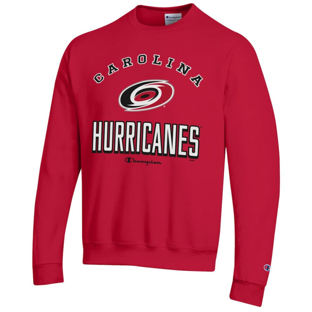 Carolina Hurricanes Champion Eco Powerblend Crewneck Sweatshirt - Red Sweatshirts