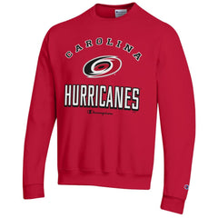 Carolina Hurricanes Champion Eco Powerblend Crewneck Sweatshirt - Red Sweatshirts