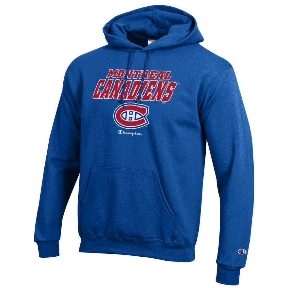 Montreal Canadiens Champion Eco Powerblend Pullover Hoodie - Royal Hoodies