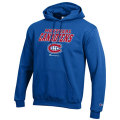 Montreal Canadiens Champion Eco Powerblend Pullover Hoodie - Royal Hoodies