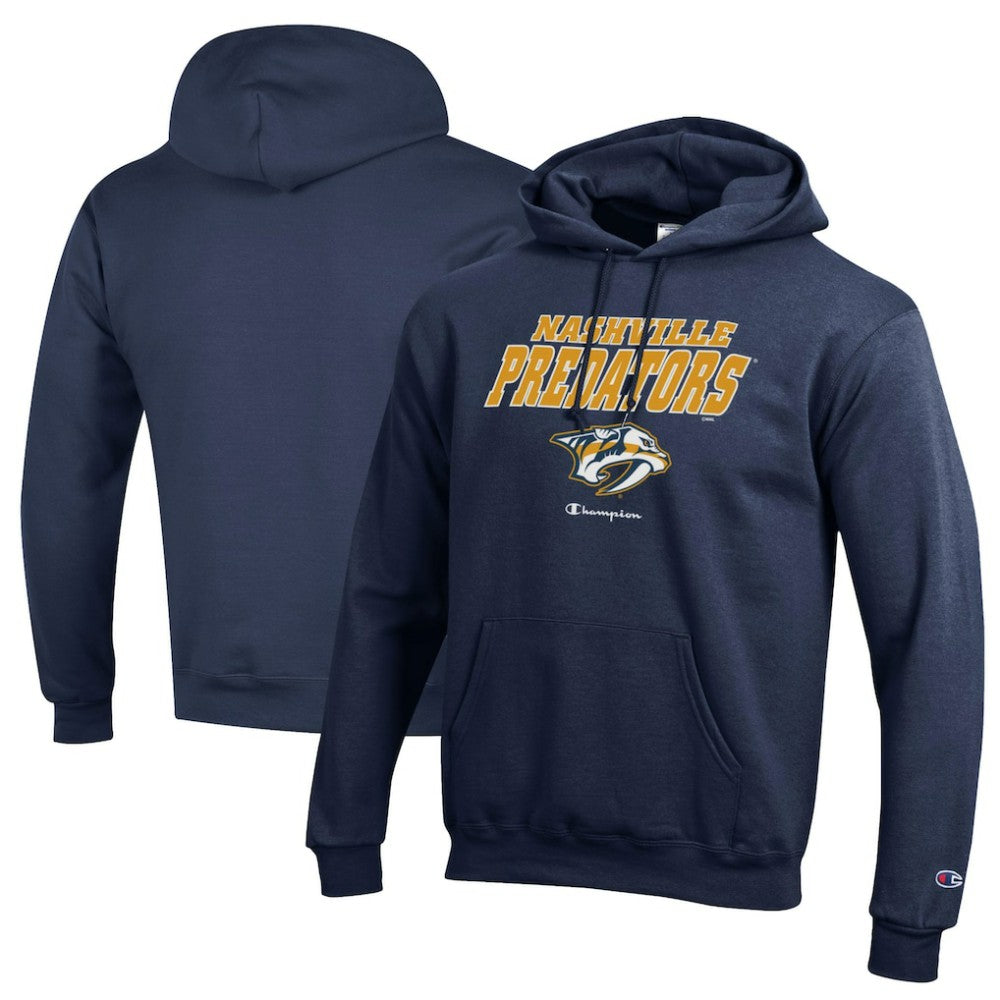 Nashville Predators Champion Eco Powerblend Pullover Hoodie - Navy Hoodies