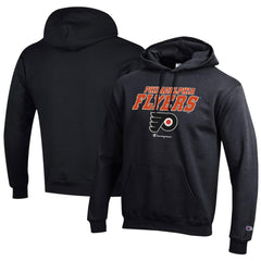 Philadelphia Flyers Champion Eco Powerblend Pullover Hoodie - Black Hoodies
