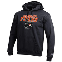 Philadelphia Flyers Champion Eco Powerblend Pullover Hoodie - Black Hoodies