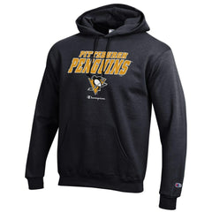Pittsburgh Penguins Champion Eco Powerblend Pullover Hoodie - Black Hoodies