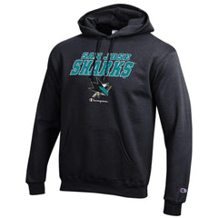San Jose Sharks Champion Eco Powerblend Pullover Hoodie - Black Hoodies