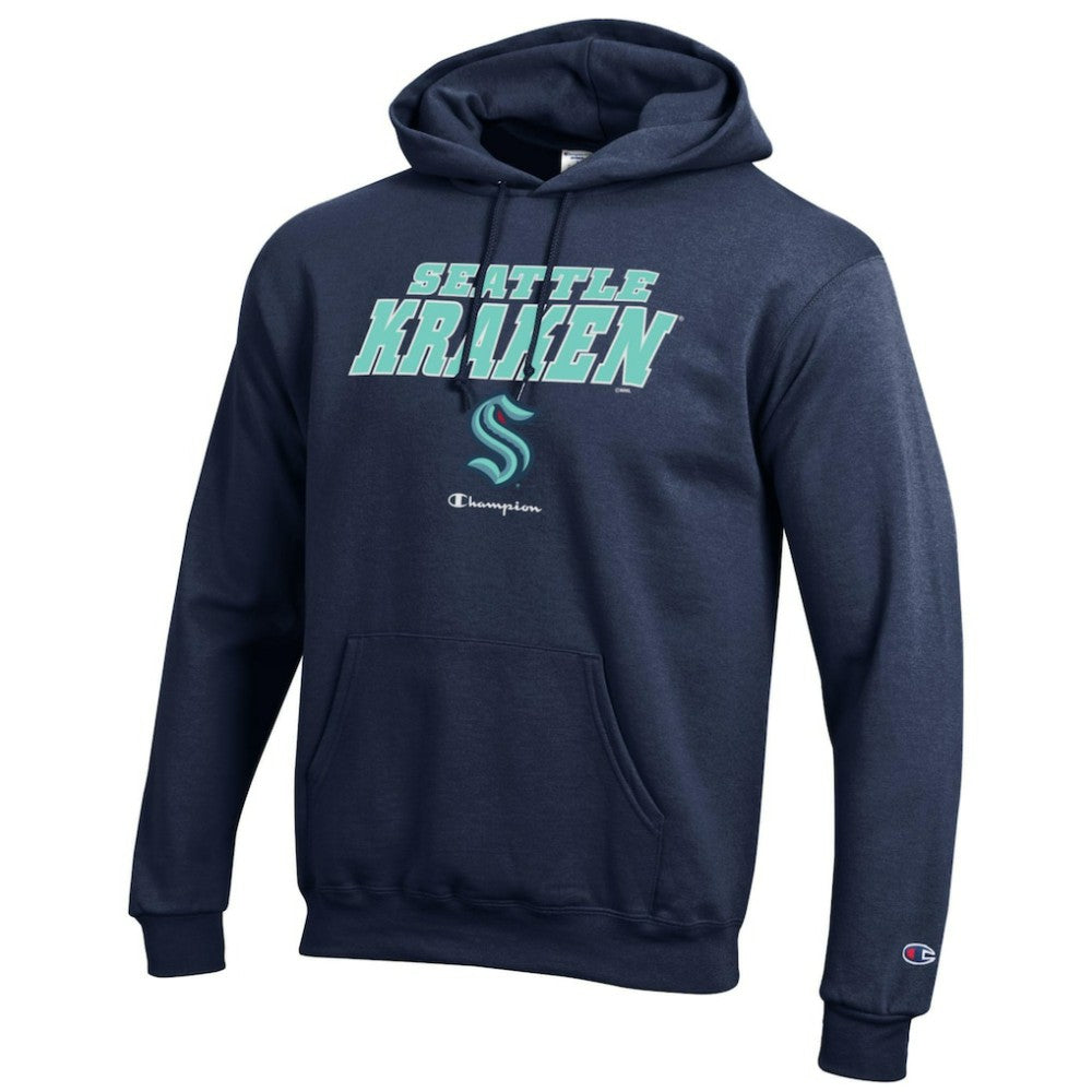 Seattle Kraken Champion Eco Powerblend Pullover Hoodie - Deep Sea Blue Hoodies
