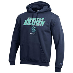 Seattle Kraken Champion Eco Powerblend Pullover Hoodie - Deep Sea Blue Hoodies