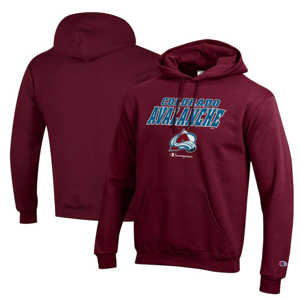 Colorado Avalanche Champion Eco Powerblend Pullover Hoodie - Burgundy Hoodies