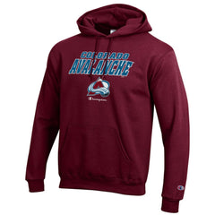 Colorado Avalanche Champion Eco Powerblend Pullover Hoodie - Burgundy Hoodies