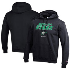 Dallas Stars Champion Eco Powerblend Pullover Hoodie - Black Hoodies