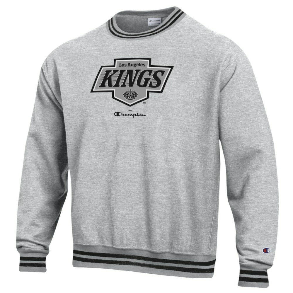 Los Angeles Kings Champion Reverse Weave Yarn Dye Pullover Sweatshirt - Heather Gray Sweatshirts