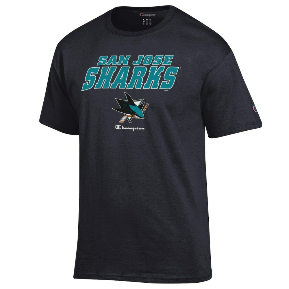 San Jose Sharks Champion Jersey T-Shirt - Black T-shirts