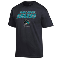 San Jose Sharks Champion Jersey T-Shirt - Black T-shirts