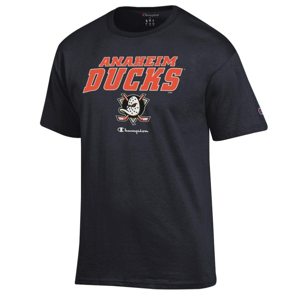 Anaheim Ducks Champion Jersey T-Shirt - Black T-shirts