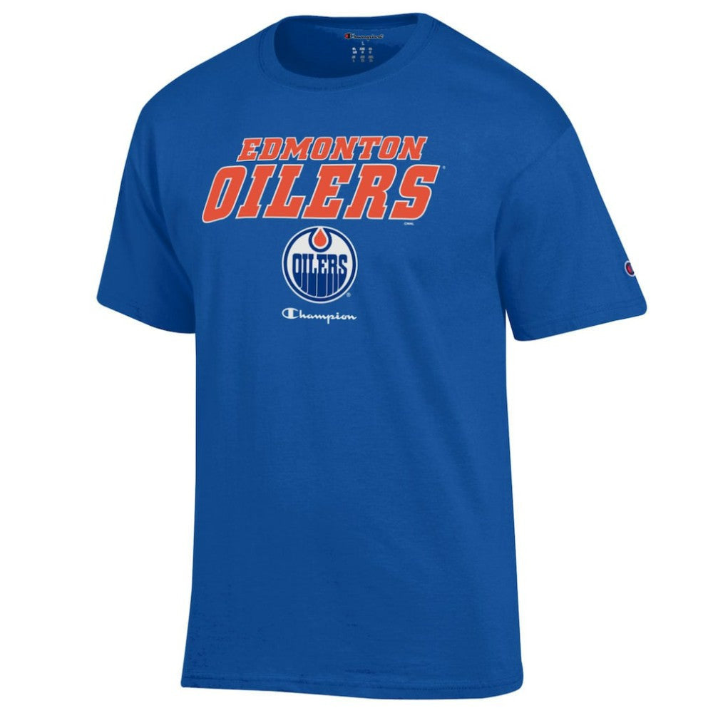 Edmonton Oilers Champion Jersey T-Shirt - Royal T-shirts