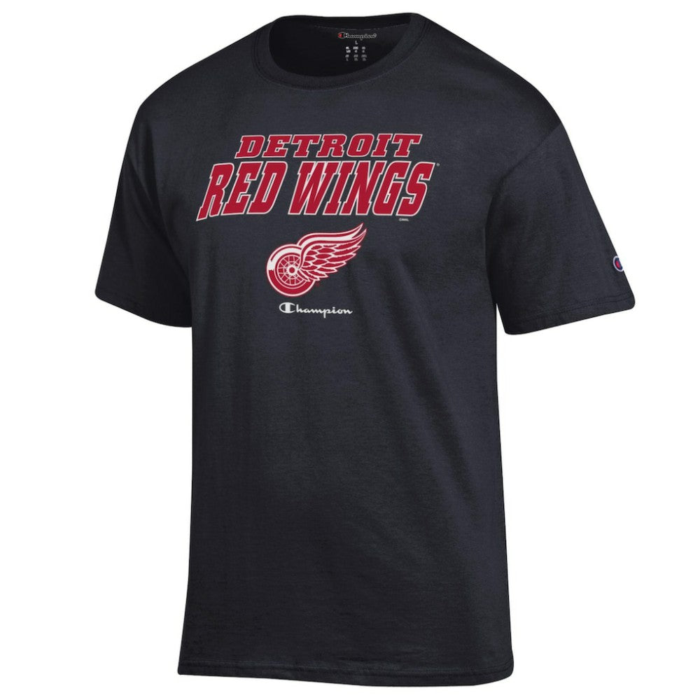 Detroit Red Wings Champion Jersey T-Shirt - Black T-shirts