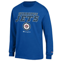Winnipeg Jets Champion Long-Sleeve Jersey T-Shirt - Royal T-shirts