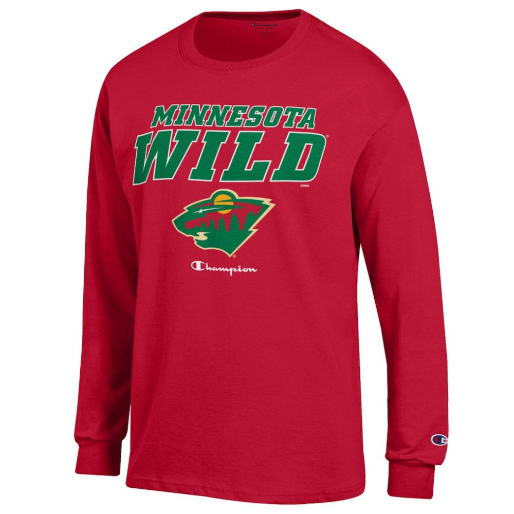 Minnesota Wild Champion Long-Sleeve Jersey T-Shirt - Red T-shirts