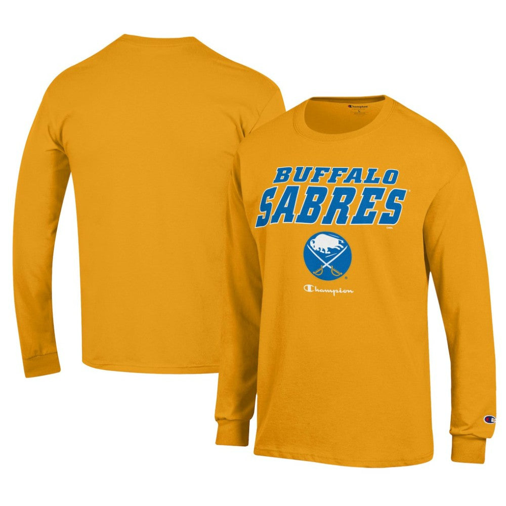 Buffalo Sabres Champion Long-Sleeve Jersey T-Shirt - Gold T-shirts