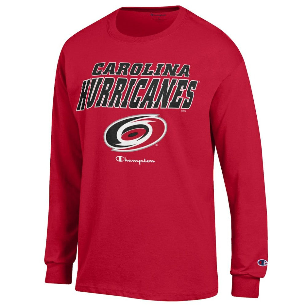 Carolina Hurricanes Champion Long-Sleeve Jersey T-Shirt - Red T-shirts