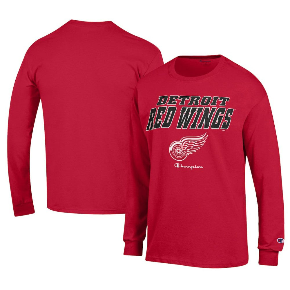 Detroit Red Wings Champion Long-Sleeve Jersey T-Shirt - Red T-shirts