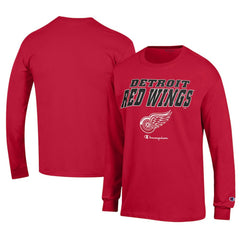 Detroit Red Wings Champion Long-Sleeve Jersey T-Shirt - Red T-shirts