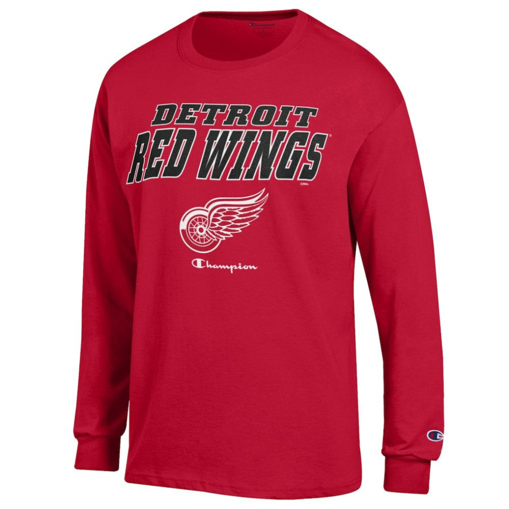 Detroit Red Wings Champion Long-Sleeve Jersey T-Shirt - Red T-shirts