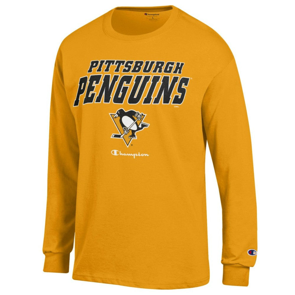 Pittsburgh Penguins Champion Long-Sleeve Jersey T-Shirt - Gold T-shirts